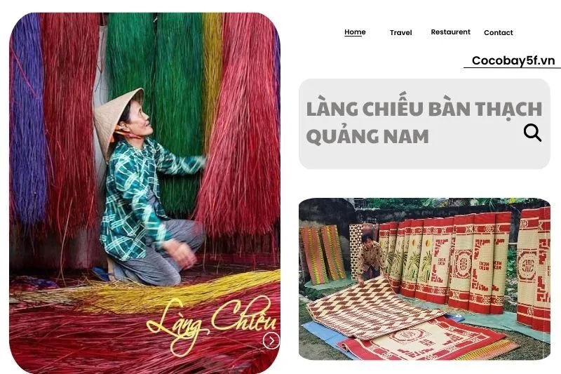 Làng chiếu Bàn Thạch Quảng Nam
