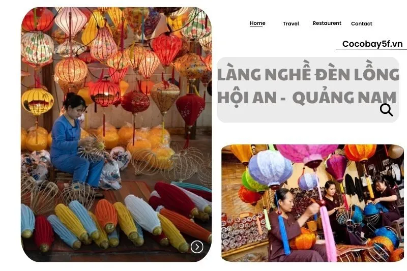 Làng nghề đèn lồng Hội An Quảng Nam