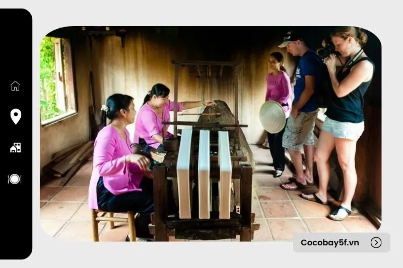 Quy trình sản xuất lụa tơ tằm tại làng lụa Mã Châu Quảng Nam